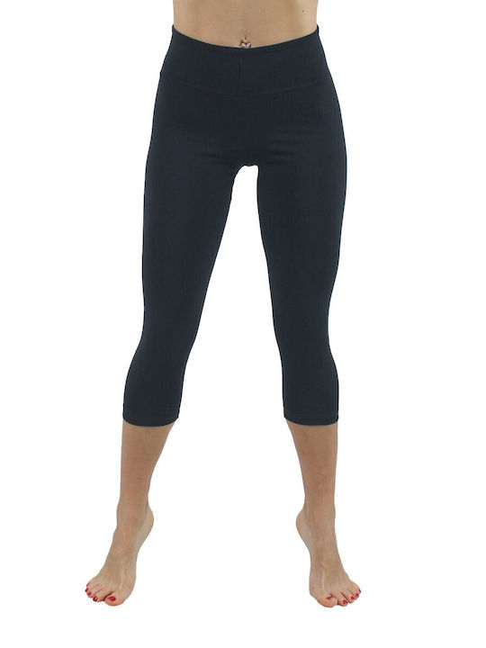 H&S Women's Capri Training Legging High Waisted & Push Up Black