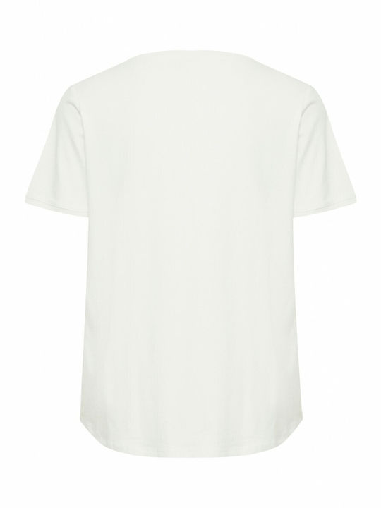 Fransa Damen T-shirt Weiß