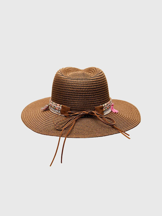 Funky Buddha Fabric Women's Hat Brown