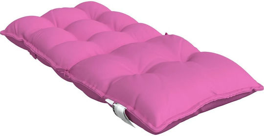 vidaXL Waterproof Garden Chair Cushion with Backrest Pink 4 Pieces 50x100cm