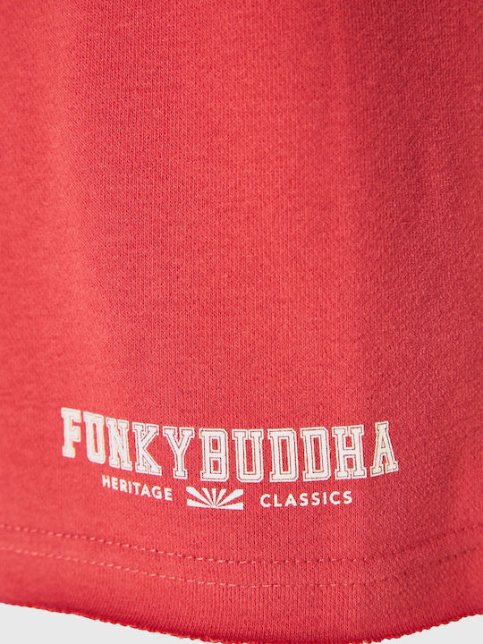 Funky Buddha Men's Athletic Shorts Red