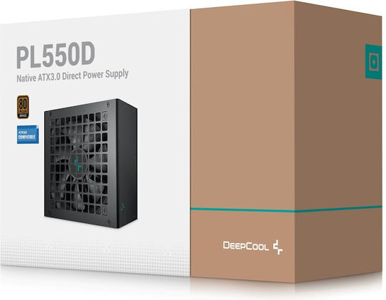 Deepcool PL550D 550W Черен Компютърно захранване Пълен кабел 80 Plus Bronze