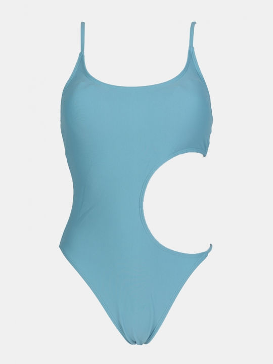 Light Blue One Piece Swimsuit