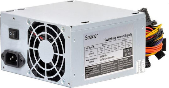 Spacer 300W Gri Sursă de Alimentare Calculator Complet cu fir (SPS-ATX-550)