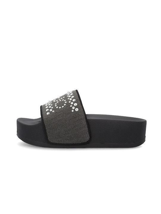 Liu Jo Frauen Flip Flops mit Plattform in Schwarz Farbe