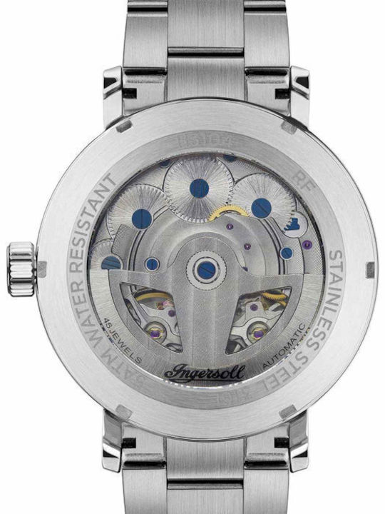 Ingersoll Tennessee Men's Watch 45mm Automatic with Silver Metal Bracelet