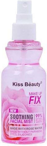 Makeup Fixing Spray Kiss Beauty Soothing Facial Mist Rose Water 180 Ml