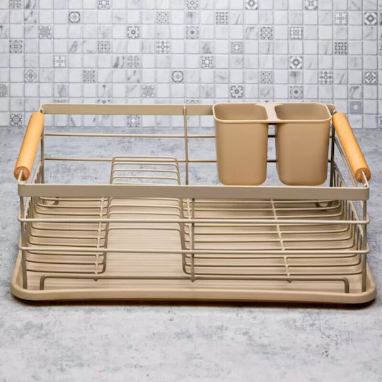 KING Hoff Metallisches Beige Spülbeckenablauf 43x31.5x15.5cm