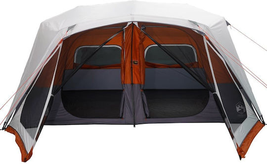 vidaXL Καλοκαιρινή Σκηνή Camping Πορτοκαλί για 10 Άτομα 443x437x229εκ.