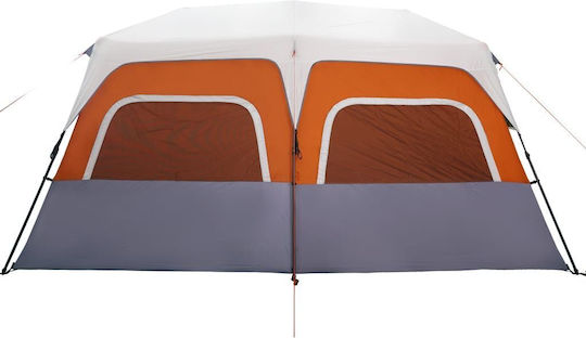 vidaXL Καλοκαιρινή Σκηνή Camping Πορτοκαλί για 10 Άτομα 443x437x229εκ.