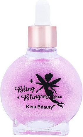 Highlighter lichid Kiss Beauty Bling Bling Bling Highlighter 02 Pink 40 Ml