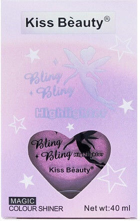 Highlighter lichid Kiss Beauty Bling Bling Bling Highlighter 02 Pink 40 Ml