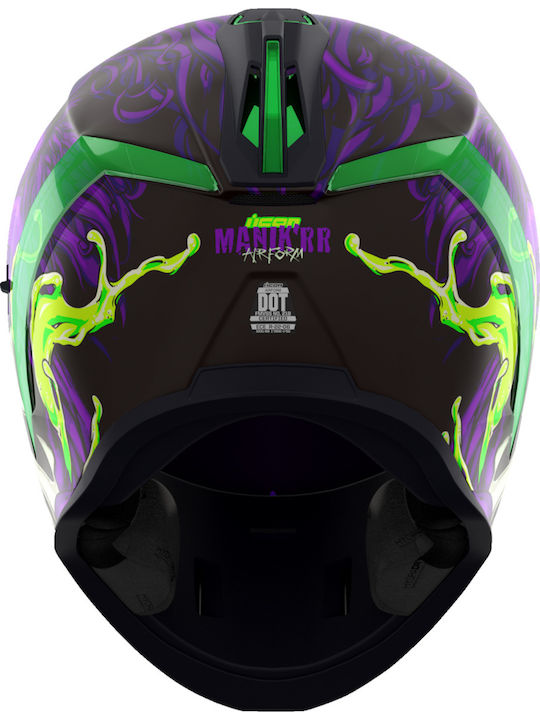 Icon Face Airform Light Purple Motorcycle Helmet Full Face DOT / ECE 22.05 with Sunvisor