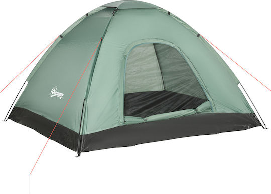 Outsunny Camping Tent Igloo Green for 2 People 206x185x120cm