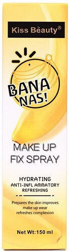Moisturizing Anti-inflammatory Fixing Spray Kiss Beauty Bananas 150 Ml