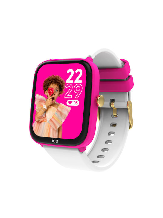 Ice Smartwatch pentru copii cu curea din cauciuc/plastic Roz