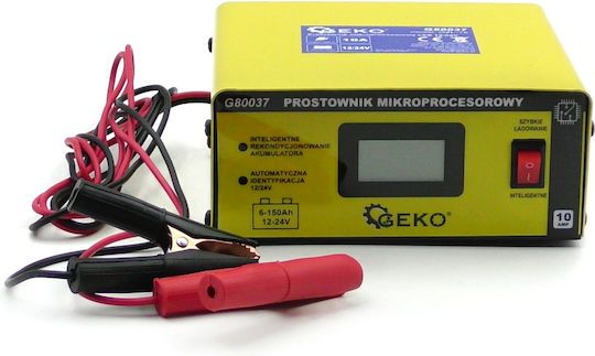 Geko Car and Motorcycle Battery Charger 12V