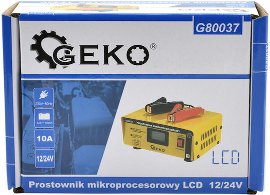 Geko Car and Motorcycle Battery Charger 12V