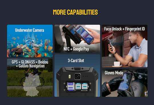 Ulefone Armor 20WT Dual SIM (12/256GB) Ανθεκτικό Smartphone Μαύρο