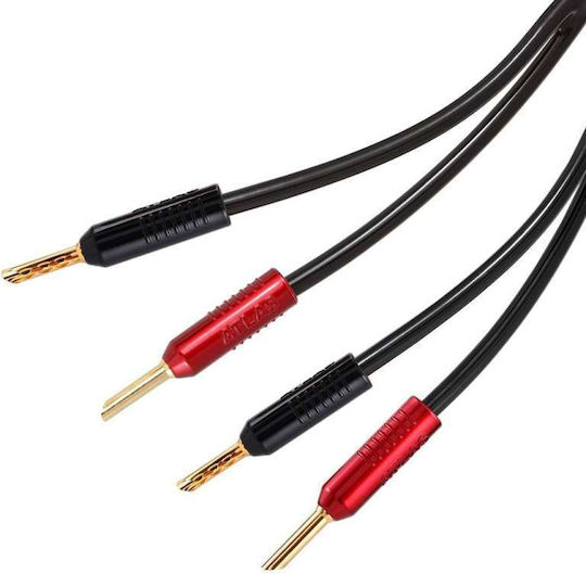 Atlas Cables Hyper Achromatic 1.5 Καλώδιο Ηχείου 2x Banana - 2x Banana 3m (16890)