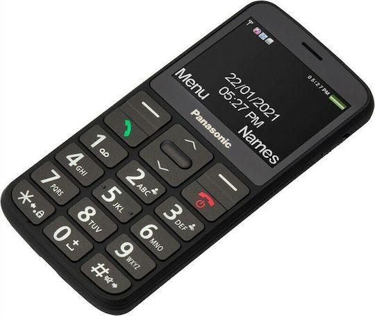 Panasonic KX-TU160 Single SIM Κινητό με Μεγάλα Κουμπιά Μαύρο