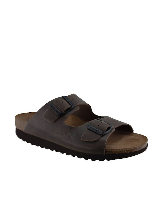 Inter Bios Women's Flat Sandals in Brown Color