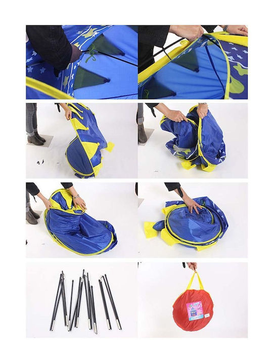 Iso Trade Kids Play Tent Castle Pop Up C02G0190368 C03G0090128 Blue