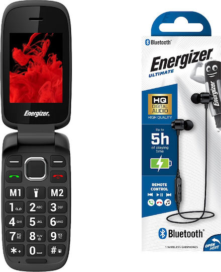 Energizer Classic E20+ Dual SIM (0.032/2GB) Κινητό με Μεγάλα Κουμπιά Μαύρο