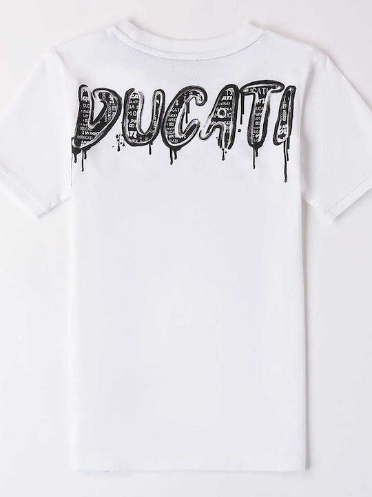 Ducati Tricou pentru copii Alb