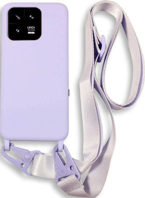 Bodycell Silicone Back Cover with Strap Purple (Xiaomi 13)