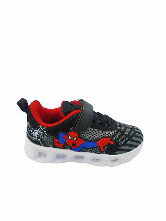 Atlanta Kids Sneakers with Lights Black