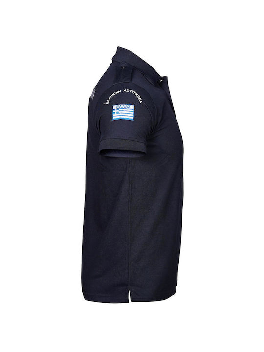 GreekForces HER101013 Polo cu mânecă scurtă Poliția