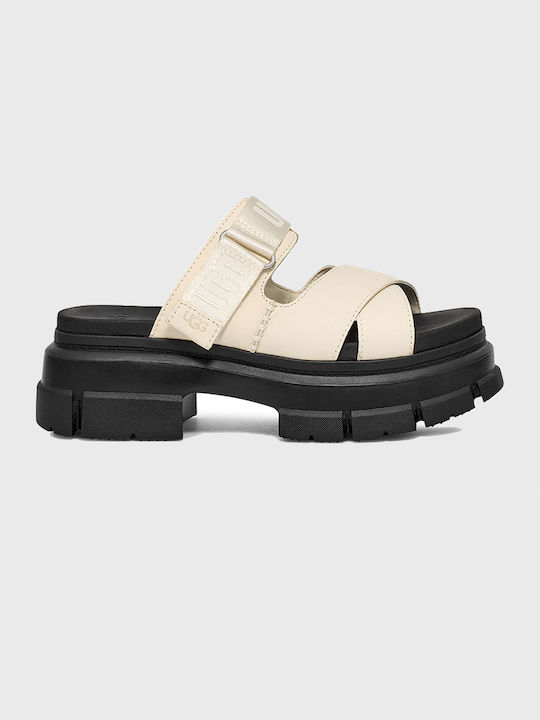 Ugg Australia Leather Women's Sandals Ecru