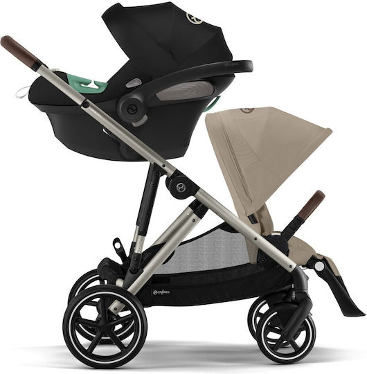 Cybex Gazelle S Baby Stroller Suitable for Newborn Beige Taupe Frame 12.6kg