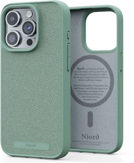 Njord Back Cover Fabric 2mm Turquoise (iPhone 15 Pro)