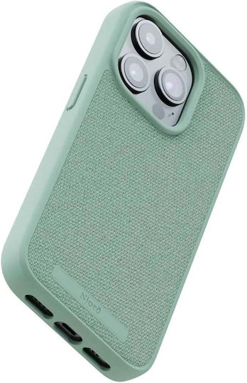 Njord Back Cover Fabric 2mm Turquoise (iPhone 15 Pro)