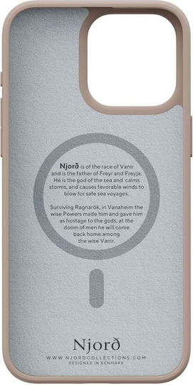 Njord Back Cover Fabric 2mm Pink (iPhone 15 Pro Max)
