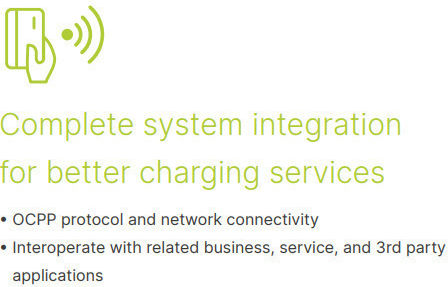 Delta Wall Mounted Three-Phase 22kW Charging Station with Built-in Cable Type 2