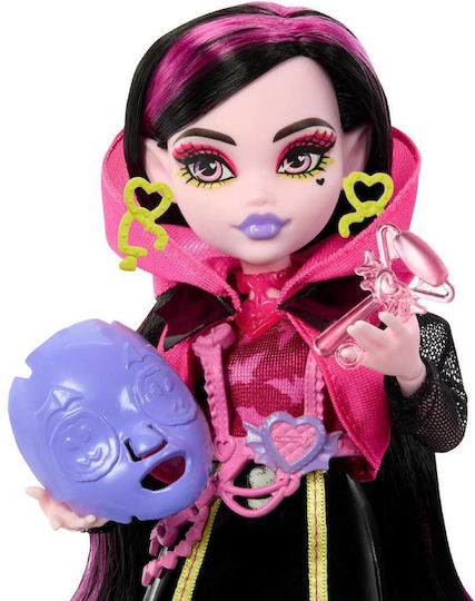 Mattel Neon Frights Draculaura Doll for 4+ years old+ Years 25cm