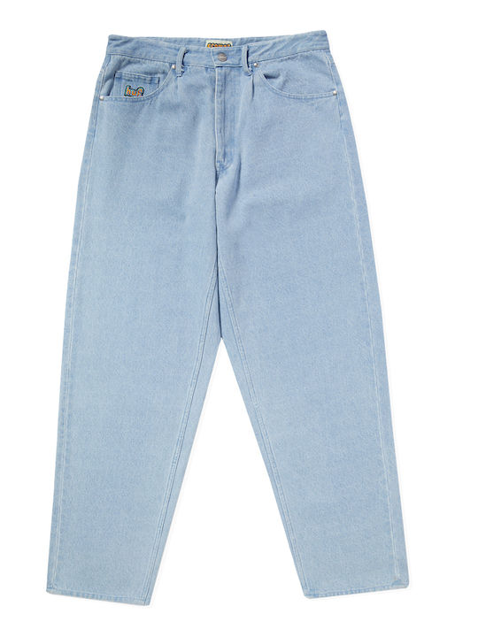 Cromer Pant Men's Jeans Pants Cropped Relaxed Baggy Fit Blue