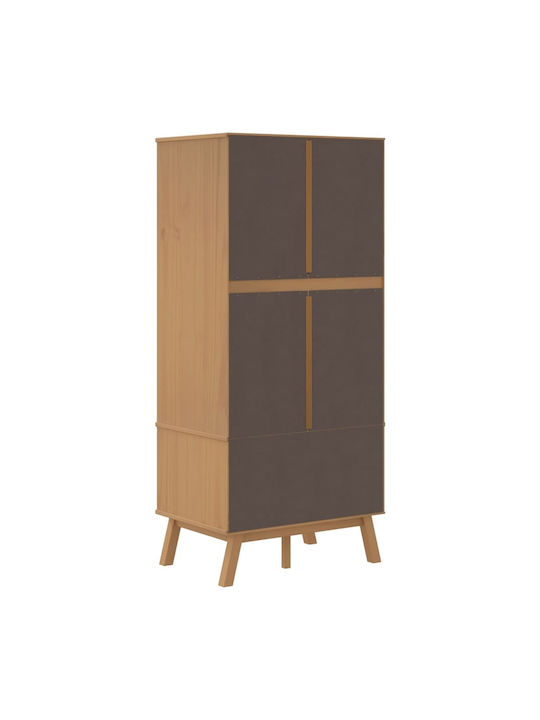 Двойна врата Гардероб Grey & Brown 76.5x53x172см