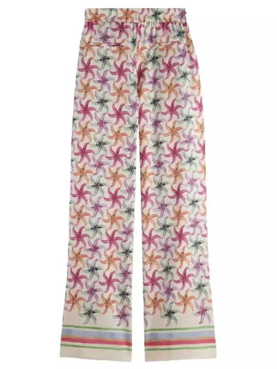 Scotch & Soda Printed Women's Fabric Trousers