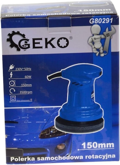 Geko Περιστροφικός Αλοιφαδόρος 60W με Ταχύτητα 3500rpm & Ρύθμιση Στροφών