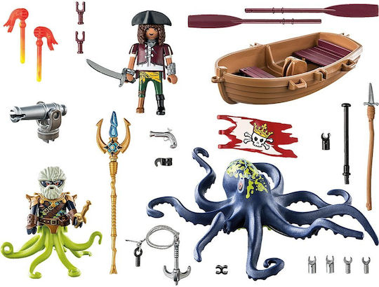 Playmobil Pirates Battle With The Giant Octopus for 4-10 years old