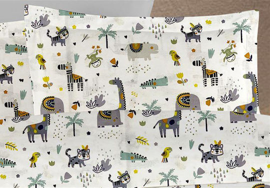 Dimcol Bebe Baby Cotton Pillowcase Multicolour 35x45cm