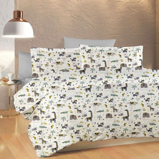 Dimcol Bebe Baby Cotton Pillowcase Multicolour 35x45cm