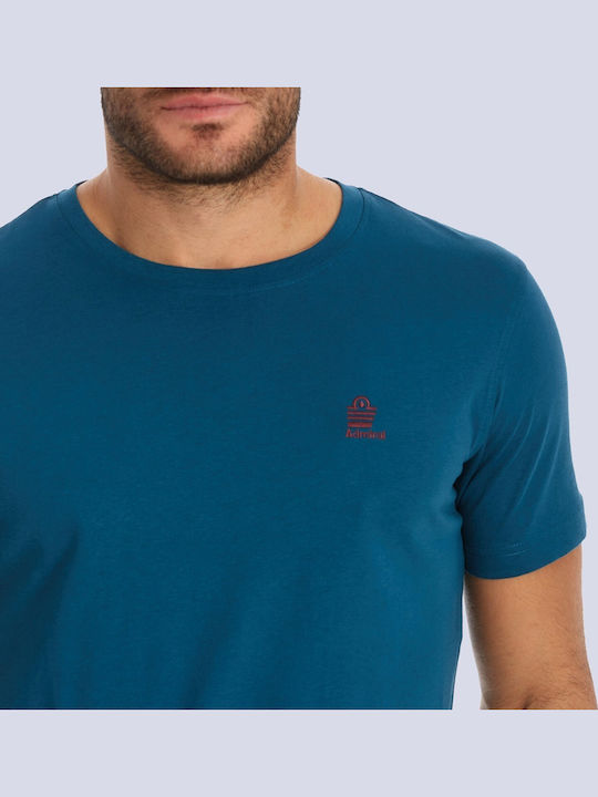T-shirt Πετρόλ