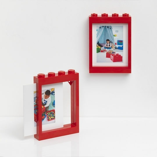LEGO Παιδική Κορνίζα Πλαστική Κόκκινη 10x15cm