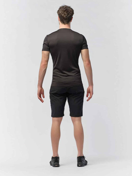 Sporty Graphic Αθλητικό T-shirt Μαύρο