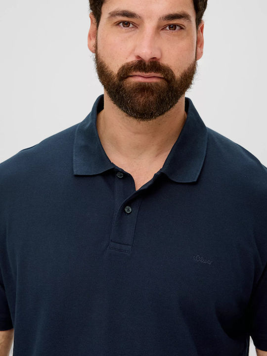 Polo Short Sleeve Blue Men's Blouse